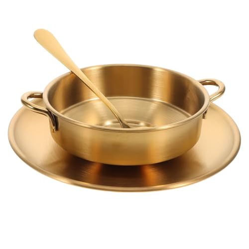 Hrippy 1 Set Eisbecher, Dessertbecher Aus Edelstahl Untertasse Und Löffel – Retro-servierbecher Für Milch, Latte, Tee, Kaffee, Shakes, Eisbecher von Hrippy