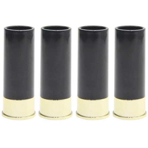 Hrippy 12 Gauge Schnittglas -Set 4 Kugelnform Kühle Tassen Bargläser Geschenk Trinkglas Set Für Männer Luxus Geschenkset Plastik Schnapsgläser von Hrippy