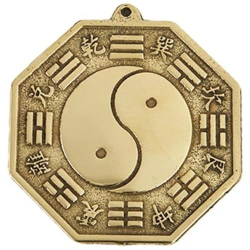 Hrippy Chinesischer Feng Shui Tai Pagua Bagua Pakua Kupferspiegel Traditioneller Bagua -Spiegel Für Home Decoration Business Ornament von Hrippy