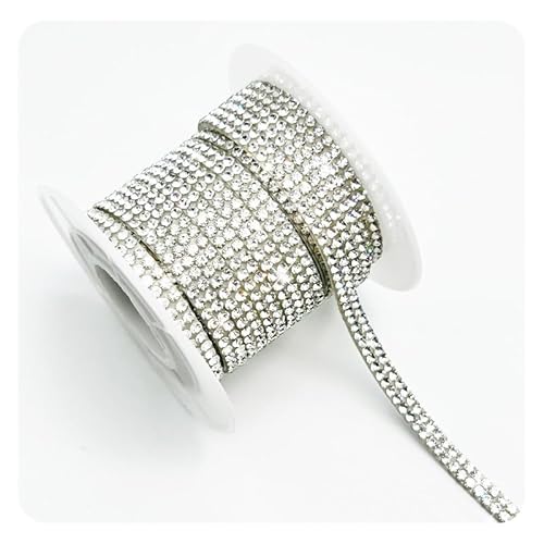 Hrlace 1 Rollen Selbstklebende Strassband Kristall Strass Bling Glitzersteine Selbstklebend DIY Diamant Band Deko Aufkleber mit 2mm Strass für Kunst Handwerk, Auto Handy Dekoration Weiß Hrlace 1 Rollen Selbstklebende Strassband Kristall Strass Bling Glitzersteine Selbstklebend DIY Diamant Band Deko Aufkleber mit 2mm Strass für Kunst Handwerk, Auto Handy Dekoration Weiß von Hrlace