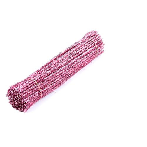 Hrlace 100 Stück Glitzer Pfeifenreiniger Chenilledraht Bunt Biegeplüsch DIY Pfeifenreiniger Biegeplüsch für Kinder Pipe Cleaner zum Basteln für DIY Projekte Weihnachtszierde Dekoriere Pink Hrlace 100 Stück Glitzer Pfeifenreiniger Chenilledraht Bunt Biegeplüsch DIY Pfeifenreiniger Biegeplüsch für Kinder Pipe Cleaner zum Basteln für DIY Projekte Weihnachtszierde Dekoriere Pink von Hrlace