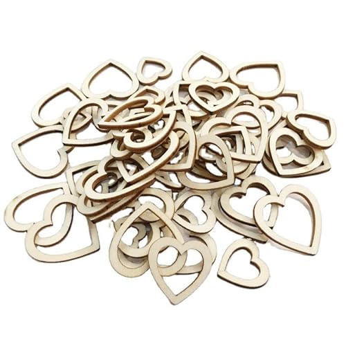 Hrlace 100 Stück Holzherz Hohl Holz Herz Holzherzen zum Basteln Holzherzausschnitte Unlackierte Holzherz Mini Wooden Hearts für Hochzeitsdeko Tisch DIY Handwerk Verzierungen Geburtstag Deko 20mm Hrlace 100 Stück Holzherz Hohl Holz Herz Holzherzen zum Basteln Holzherzausschnitte Unlackierte Holzherz Mini Wooden Hearts für Hochzeitsdeko Tisch DIY Handwerk Verzierungen Geburtstag Deko 20mm von Hrlace