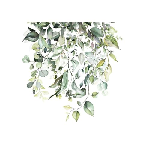 Hrlace 2 Blatt Toilettensitz Deckel Aufkleber Grüne Pflanze Blätter Blumen WC Sitzdeckel-Aufkleber Selbstklebend Badezimmer Abziehbilder Wandaufkleber Toilettendeckel Sticker für WC Deko 2# von Hrlace