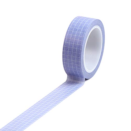 Hrlace 5 Rollen Raster Washi Tape Kariert Dekoratives Klebeband Masking Tapes DIY Handwerk Tape Grid Papier-Band Bunt für Scrapbooking, Bullet Tagebuch, Planer, Geschenkverpackung Mauve von Hrlace