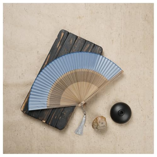 Hrlace Faltfächer Bambus Holz Handfächer Seide Fächer Chinesischen Stil Hand Fächer mit Quasten Vintage Retro Stil Handheld Fan Faltfächer für Wanddekoration Geschenke Hochzeit Sommer #8 von Hrlace