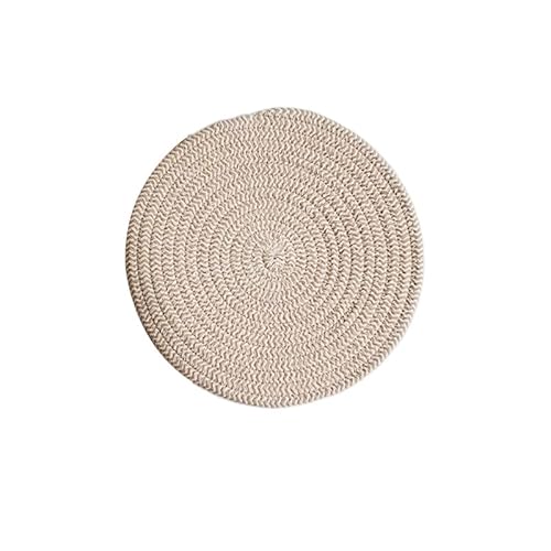 Hrlace Topfuntersetzer aus Baumwollfaden rutschfest Stilvolle Untersetzer Stofftöpfe Topfuntersetzer Hitzebeständig Runde geflochtene Platzsets zum Kochen und Backen, 1 Stück Helles Khaki 12cm Hrlace Topfuntersetzer aus Baumwollfaden rutschfest Stilvolle Untersetzer Stofftöpfe Topfuntersetzer Hitzebeständig Runde geflochtene Platzsets zum Kochen und Backen, 1 Stück Helles Khaki 12cm von Hrlace