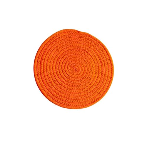 Hrlace Topfuntersetzer aus Baumwollfaden rutschfest Stilvolle Untersetzer Stofftöpfe Topfuntersetzer Hitzebeständig Runde geflochtene Platzsets zum Kochen und Backen, 1 Stück Orange 12cm Hrlace Topfuntersetzer aus Baumwollfaden rutschfest Stilvolle Untersetzer Stofftöpfe Topfuntersetzer Hitzebeständig Runde geflochtene Platzsets zum Kochen und Backen, 1 Stück Orange 12cm von Hrlace