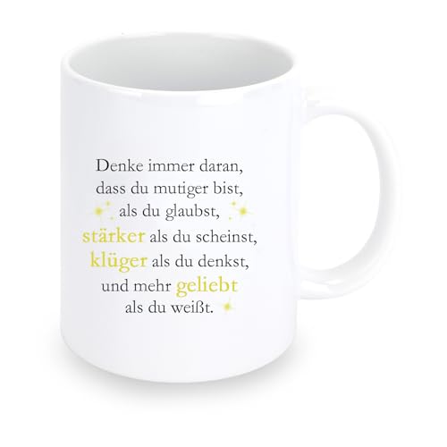 Tasse Mutmacher Geschenk Motivationsgeschenke Geschenk Für Männer Frauen Positive Geschenke Für Beste Freundin Bruder Wichtelgeschenk Für Kollegen Geburtstagsgeschenk Männer (Weiß) von Hroanc