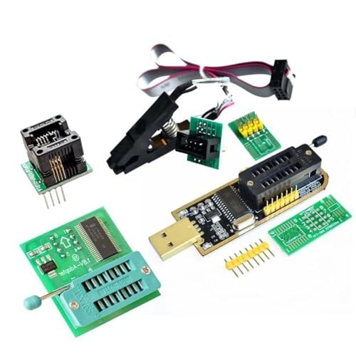Hrtyvhin CH341A BIOS USB Programmierer Set Mit 1 8 V Adapter Und SOP8 Testclip Und SOP8 SOIC8 Bis DIP8 Adapter Sockel Hrtyvhin CH341A BIOS USB Programmierer Set Mit 1 8 V Adapter Und SOP8 Testclip Und SOP8 SOIC8 Bis DIP8 Adapter Sockel von Hrtyvhin