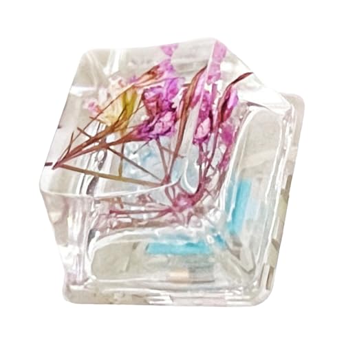 Hrtyvhin Dekorative Epoxidharz-Tastatur mit echter Blume, durchscheinende Handwerkskunst Hrtyvhin Dekorative Epoxidharz-Tastatur mit echter Blume, durchscheinende Handwerkskunst von Hrtyvhin
