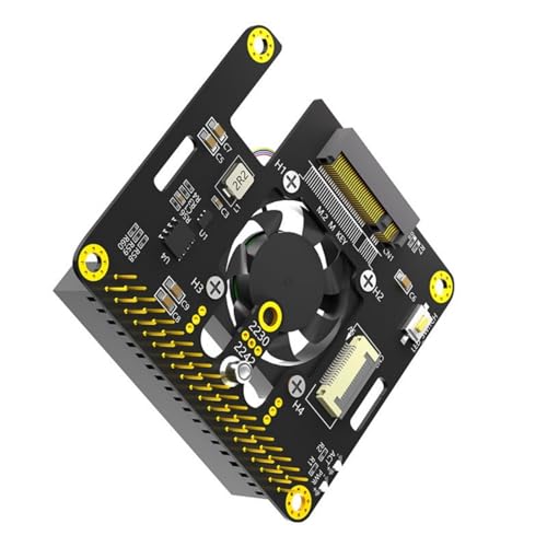 Hrtyvhin PCIE Zum NVME Adapter Für 5 Mit Integrierter Kühllüfter Aluminium Heizkühlung Schnelle Datenrate Für NVME von Hrtyvhin