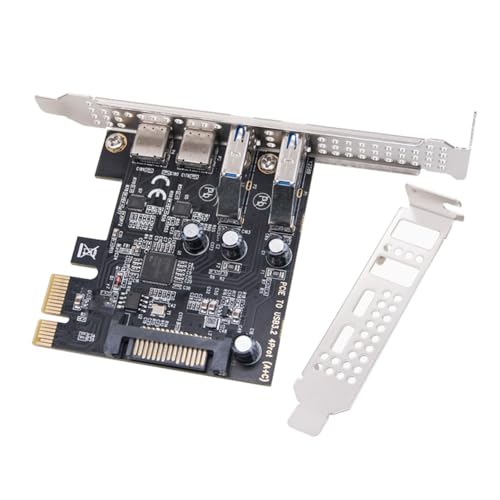 Hrtyvhin Super Speed ​​5Gbit / S USB 3.2 Gen1 Typ C Und USB PCIexpress Expansionskarte Mit Metallklassen Für PC Computer von Hrtyvhin