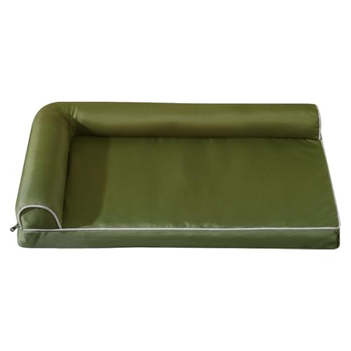 Hruile Großes Hundebett, Sofa, waschbar, Oxford-Stoff, Haustierbox-Matratze, wasserdicht, flach, beruhigende Matte mit rutschfester Unterseite, weiches Haustierbett für drinnen und draußen, 70 x 50 x von Hruile