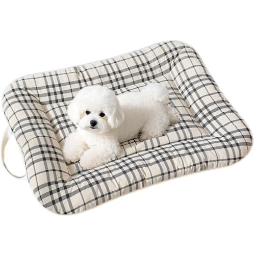Hruile Komfort-Hundebett, tragbare Haustiermatratze, langlebiges Hunde-Schlafkissen mit rutschfester Unterseite, beruhigendes, atmungsaktives Welpenbett-Kissen für drinnen und draußen, 50 x 42 x 5 cm Hruile Komfort-Hundebett, tragbare Haustiermatratze, langlebiges Hunde-Schlafkissen mit rutschfester Unterseite, beruhigendes, atmungsaktives Welpenbett-Kissen für drinnen und draußen, 50 x 42 x 5 cm von Hruile