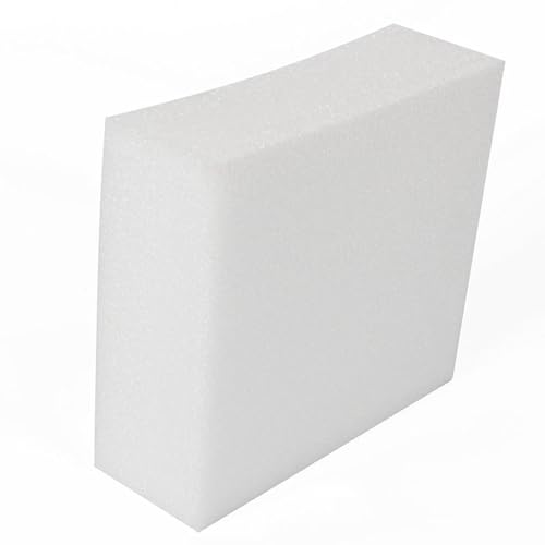 Hruile Schaumstoffplatte mit hoher Dichte, fester Schaumstoff für Kissen, Fenster, Sitzpolster, Esszimmerstuhl, Sofa, zuschneidbar, Schaumstoffpolsterung, Ersatz-Haustierbett (dick 18 cm, 50 x 50 cm) von Hruile
