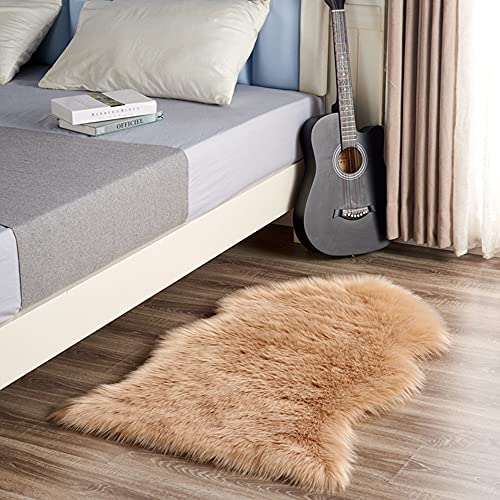 Moderner Stil Design Bereich Teppich geeignet als Heimdekoration, warmer Langhaar Kunstfell, flauschiger Teppich, weicher Teppich für Kinder Baby Wohnzimmer kleines Schlafzimmer von Hruile