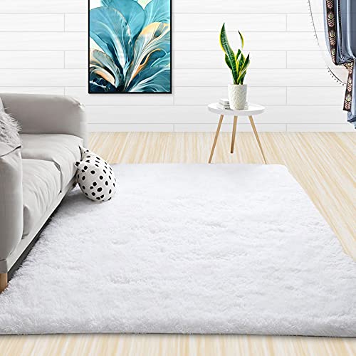 Shaggy Teppiche Dicker Flor Flauschiger Teppich Wohnzimmer Weiche Teppiche Große Fläche Teppiche Modern Plüsch Bereich Teppiche Schlafzimmer Anti-Rutsch Teppich Bereich Teppiche für Home Floor Decor von Hruile