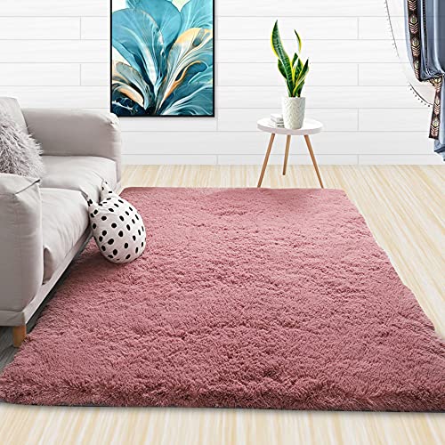 Shaggy Teppiche Dicker Flor Flauschiger Teppich Wohnzimmer Weiche Teppiche Große Fläche Teppiche Modern Plüsch Bereich Teppiche Schlafzimmer Anti-Rutsch Teppich Bereich Teppiche für Home Floor Decor von Hruile