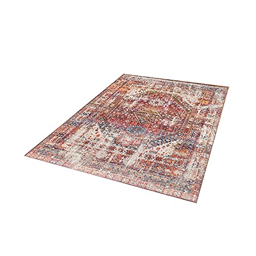 Vintage Area Teppich Bohemian Teppich 7 mm dick rechteckig Teppich Neues Einzigartiges Design Matte Traditioneller großer Teppich für Wohnzimmer Schlafzimmer Inneneinrichtung von Hruile