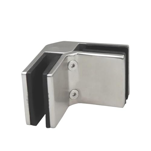 1PC 90 Grad Edelstahl Clips Glas Zu Ecke Halterung Terrasse Geländer Design Pool Fechten Klemme(Satin) von HsePank