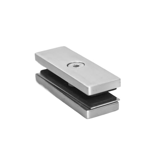 1PC Glas Flache Klemme Edelstahl Halterung Nicht-Bohrer Clip for Handlauf Geländer Schwimmbad Zaun Joint(Polish) von HsePank