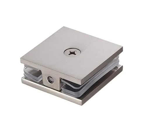 1PC Glas Panel Hardware Bad Befestigung Sichere Kapazität Messing Clamp for Metall Schwarz(Brushed) von HsePank