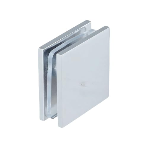 1PC Glas Panel Hardware Bad Befestigung Sichere Kapazität Messing Clamp for Metall Schwarz(Chrome) von HsePank