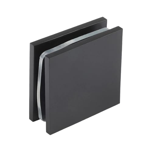 1PC Glas Panel Hardware U-Klemme for Gehärtetem 8-12 Mm Kompatibilität Einfache Installation Klemmen Schwarz Bad(Black) von HsePank