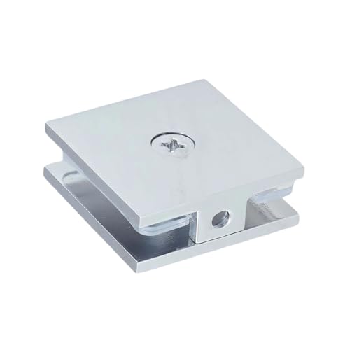 1PC Glas Panel Hardware U-Klemme for Gehärtetem 8-12 Mm Kompatibilität Einfache Installation Klemmen Schwarz Bad(Chrome) von HsePank