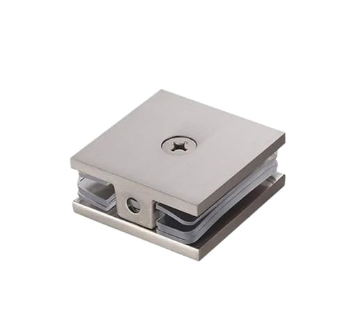1PC Glas Panel Hardware U-Klemme for Gehärtetem 8-12 Mm Kompatibilität Langlebige Leistung Schwarz Badezimmer(Brushed) von HsePank
