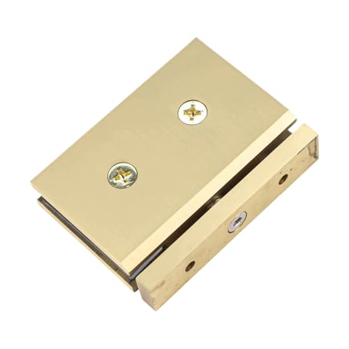 1PC Messing Glas Halterung for Dusche Türen 360 Grad Wand Montieren 8 12mm Dicke Perfekte Bad Renovierungen(Gold) von HsePank
