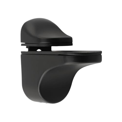 1pc Glasklemme Zinklegierung Einstellbare Überzogene Klammern Metallregalhalter Halterung Unterstützung Heimwerker-Hardware(Black) von HsePank