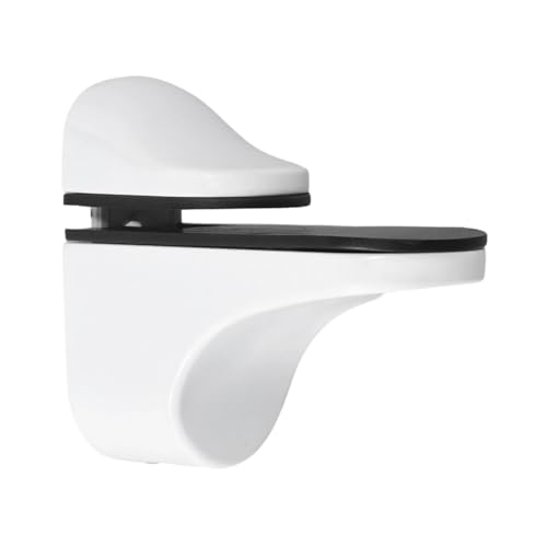 1pc Glasklemme Zinklegierung Einstellbare Überzogene Klammern Metallregalhalter Halterung Unterstützung Heimwerker-Hardware(White) von HsePank