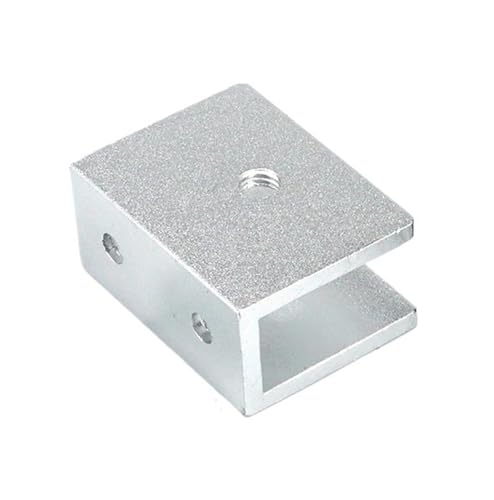 4PCS Glas Klemm Halter Regal Clip Aluminium Halterung Unterstützung for 5mm 6mm 8mm 10mm 12mm Dicke Bord(Silvery Rectangle S) von HsePank