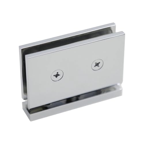 HsePank 1pc Messing 360 Grad verstellbare Glasklemme for Duschtüren for 8 12 mm(Chrome) von HsePank
