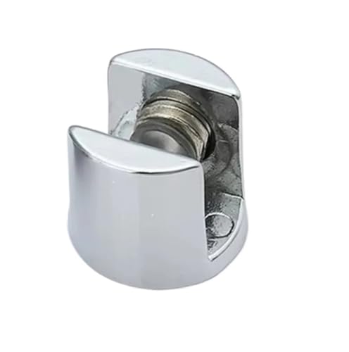 HsePank 4 teile/los Glas Klemme Überzogene Klammern Zink-legierung Chrom-finish Regal Halter Unterstützung Schellen(K136-12 4pcs) von HsePank