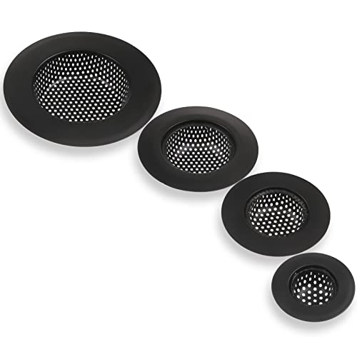 Hsei 4 Stück schwarzes Abflusssieb Badezimmer Küche Spüle Sieb Edelstahl Waschbecken Abflusssieb Dusche Abfluss Spüle Wanne Abfluss Haarsieb für Badewanne Abflussabdeckung Hsei 4 Stück schwarzes Abflusssieb Badezimmer Küche Spüle Sieb Edelstahl Waschbecken Abflusssieb Dusche Abfluss Spüle Wanne Abfluss Haarsieb für Badewanne Abflussabdeckung von Hsei