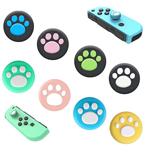 Silikon Joystick Kappen mit Cat Claw Kompatibel mit Nintendo Switch, Switch Lite, Joy-Con 8PCS Abdeckung Der Joystick-Griffkappen Ersatz Daumen Griff Kappen Weiche Silikon Analog Thumbstick Abdeckung Silikon Joystick Kappen mit Cat Claw Kompatibel mit Nintendo Switch, Switch Lite, Joy-Con 8PCS Abdeckung Der Joystick-Griffkappen Ersatz Daumen Griff Kappen Weiche Silikon Analog Thumbstick Abdeckung von HsentimenH