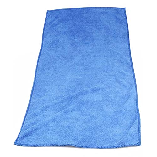 HshDUti Mikrofaser Reinigungstuch Staubwedel Auto Badezimmer Polish Handtuch, Ultra saugfähiges Mikrofaser Reinigungstuch, nicht scheuernd, wiederverwendbar und waschbar, blau von HshDUti