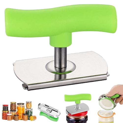 Hshenjhu Effortless Arthritis Jar Opener, Grün Glasöffner Schraubdeckelöffner, Multifunktion Dosenöffner Senioren mit Kochplatten-greifer, Arbeitssparender Dosenöffner Für Familie, Picknick von Hshenjhu