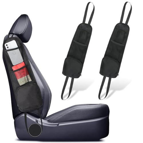 2 Stück Auto Organizer, Auto Aufbewahrungstasche Netztaschen Autositz-Seiten-Organisator Faltbare Multifunktionale Autositz-Hängetasche auto Gadgets mit Mehreren Taschen für LKW, Van, SUV, Schwarz 2 Stück Auto Organizer, Auto Aufbewahrungstasche Netztaschen Autositz-Seiten-Organisator Faltbare Multifunktionale Autositz-Hängetasche auto Gadgets mit Mehreren Taschen für LKW, Van, SUV, Schwarz von Hshihaysx