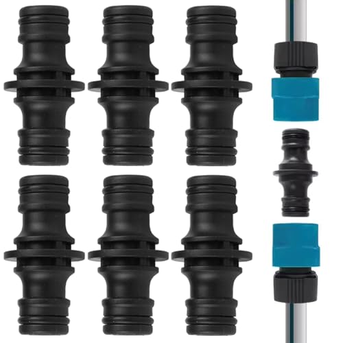 6 Stück Doppelrohr Schlauchverbinder 1/2 Zoll,Gartenschlauch Kupplung Adapter Gartenschlauch Verbinder Schlauch Verbindungsstück Doppelkupplung für Die Bewässerung Von Landwirtschaft Rasen Und Garten von Hshihaysx