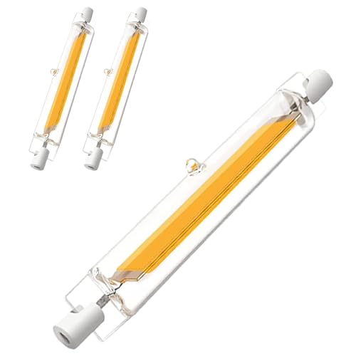 Hsientpe R7S LED 118MM Dimmbar,20W R7S LED Lampen Ersatz für 200W Halogenlampen,LED R7S Glühbirne Kaltesweiß 6000K 2000LM,Ohne Flackern,LED Stab 360° Strahlbeleuchtung,AC/DC 220-240V,2er Pack von Hsientpe