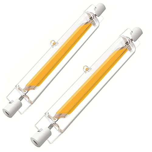 R7S LED 118mm Dimmbar, R7S LED Lampe 20W,Kaltesweiß 6000K, 2000LM, Ersatz für 200W Halogenstäbe, LED Stablampen für Deckenfluter, Leselampen, 360° Abstrahlwinkel LED-Stab,2er Set von Hsientpe