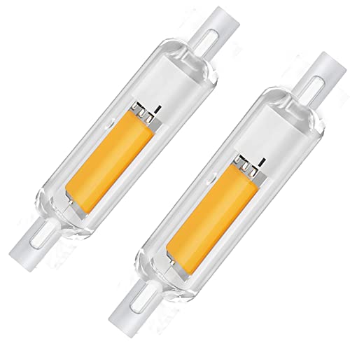 R7S LED 78mm Dimmbar Lampen, Naturweiß 4000K 20W R7S 78mm Glühbirne Ersatz für 200W Halogenstäbe, 2000LM LED-Röhre für Deckenfluter, Leselampen, 360°Abstrahlwinkel, 230V, 2er Pack von Hsientpe