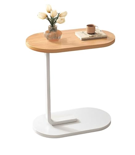 C-Geformter Beistelltisch, Snack Tisch Slide Unter Couch Sofa, Kleiner Ovaler Tisch für Kleine Räume, Metallrahmen Schlanker Couchtisch Nachttisch für Schlafzimmer Home C-Geformter Beistelltisch, Snack Tisch Slide Unter Couch Sofa, Kleiner Ovaler Tisch für Kleine Räume, Metallrahmen Schlanker Couchtisch Nachttisch für Schlafzimmer Home von Hsiock