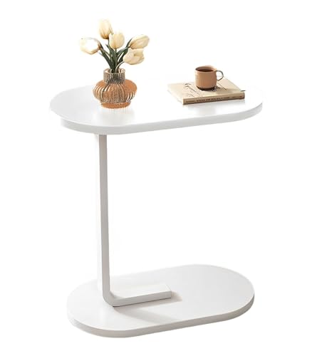 C-Geformter Beistelltisch, Snack Tisch Slide Unter Couch Sofa, Kleiner Ovaler Tisch für Kleine Räume, Metallrahmen Schlanker Couchtisch Nachttisch für Schlafzimmer Home C-Geformter Beistelltisch, Snack Tisch Slide Unter Couch Sofa, Kleiner Ovaler Tisch für Kleine Räume, Metallrahmen Schlanker Couchtisch Nachttisch für Schlafzimmer Home von Hsiock