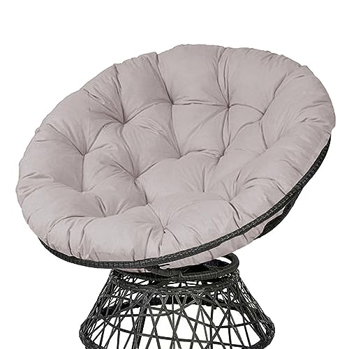 Hsivtns Papasansessel Stuhlkissen Sitzkissen Runder Sessel Kissen für Gartenstuhl, Papasan KüChe Oder Esszimmerstuhl Outdoor Stuhlauflage Als Stuhl Kissen,Grau,160×160cm von Hsivtns