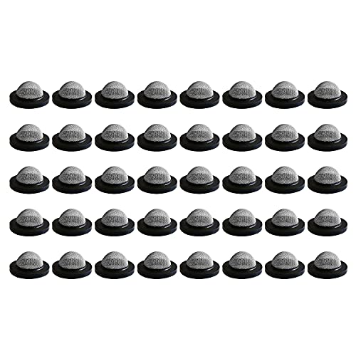Hsthe Sea 40 Pack Duschkopf mit Dichtungsfilter für Schlauch, Vorfilter für Pum, Gummi-Unterlegscheiben mit Edelstahldichtung mit Filtergitter für Duschkopf von Hsthe Sea