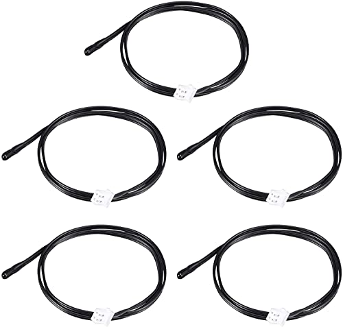 Hsthe Sea 5Pcs 10K Temperatursensorsonde, wasserdichte Temperatursensorsonde 3950 NTC Temperatursensorsonde, digitaler Temperaturtransmitter Verlängerungskabel-Gummikopf Hsthe Sea 5Pcs 10K Temperatursensorsonde, wasserdichte Temperatursensorsonde 3950 NTC Temperatursensorsonde, digitaler Temperaturtransmitter Verlängerungskabel-Gummikopf von Hsthe Sea